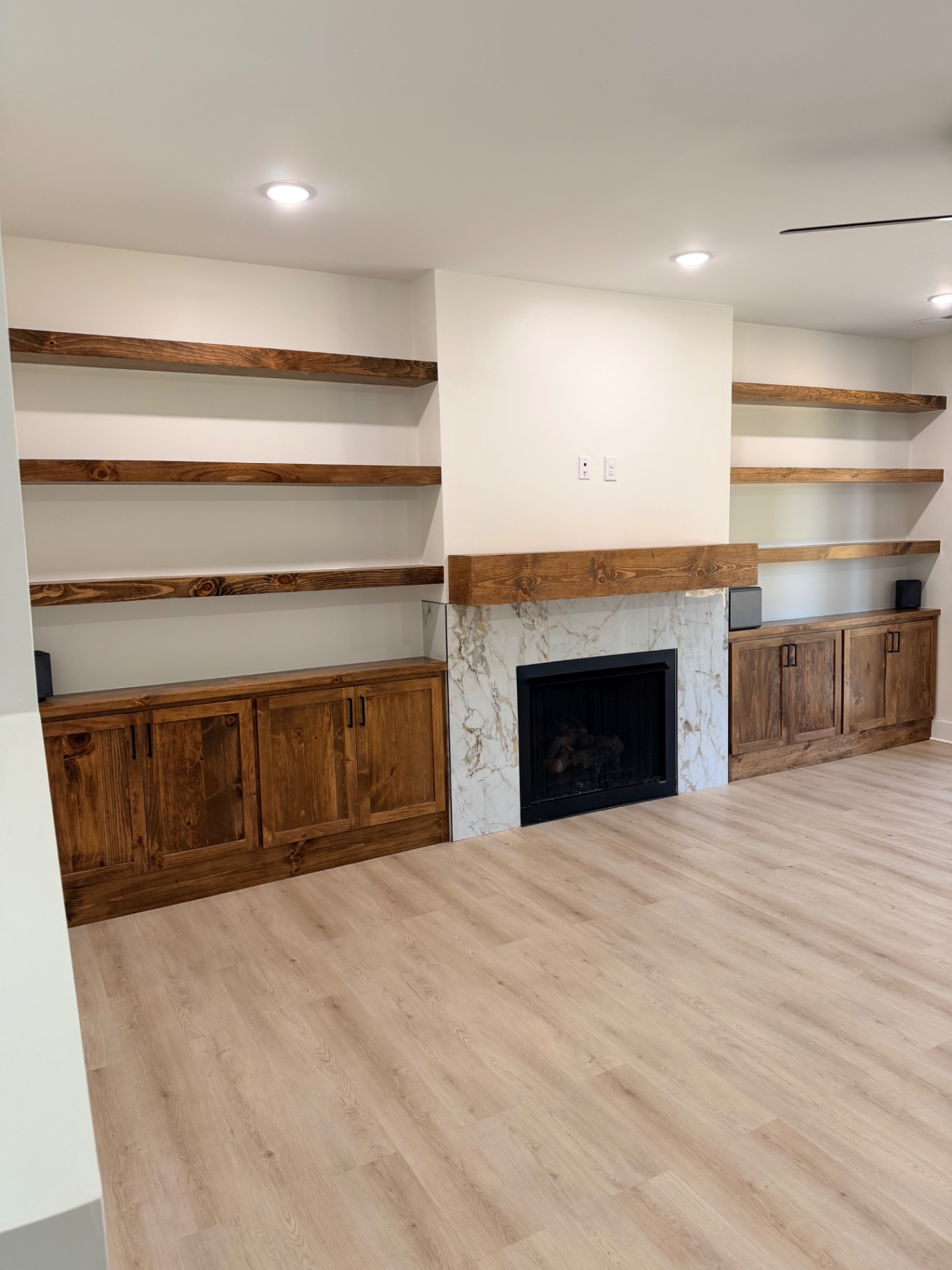 Rustic Fireplace Built-Ins