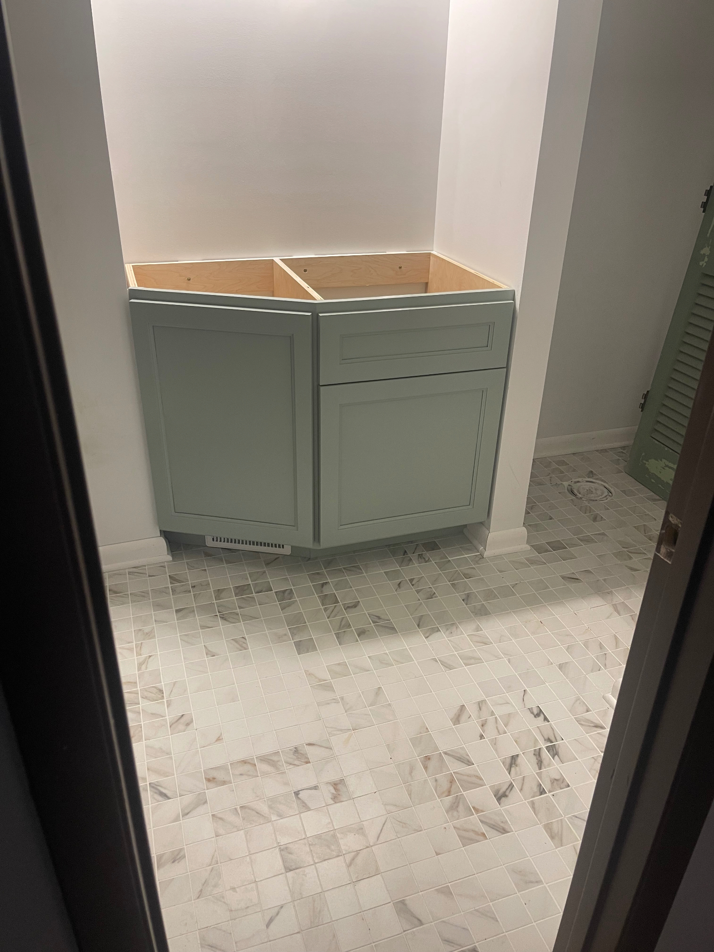 Painted Corner Vanity